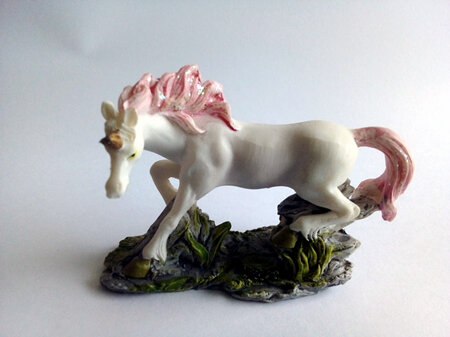 White & Pink Unicorn Ornamment