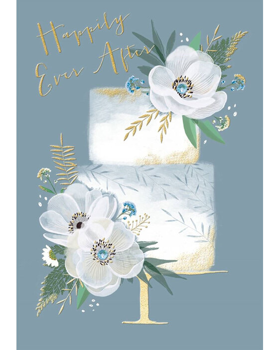 Wild Flowers Happily Ever After Wedding Card | Rachel Ellen Press