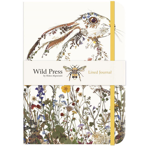 Wild Press Wildflower Hare Elastic Closure Lined Journal