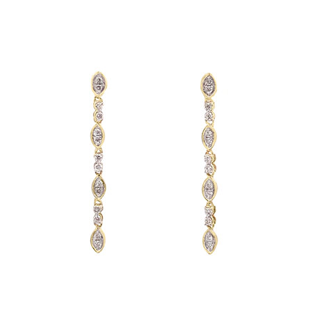 Willow: Diamond Drop Earrings
