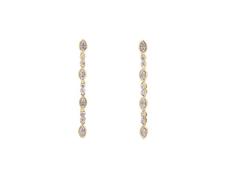 Willow: Diamond Drop Earrings