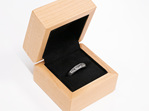 Wilshi Classic Proposal Ring in Natural Handmade Wooden Box
