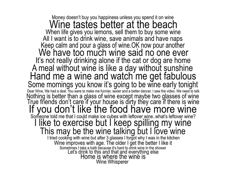 wine cushion quotes