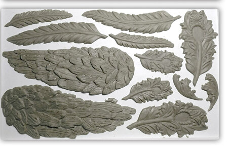 Wings and Feathers IOD Decor Mould