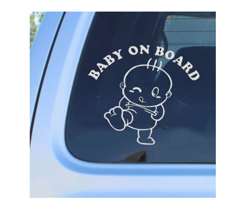 Winking Baby - Baby on Board Car decal