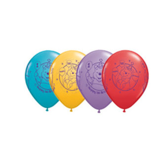 Winnie the pooh 1st birthday latex balloon