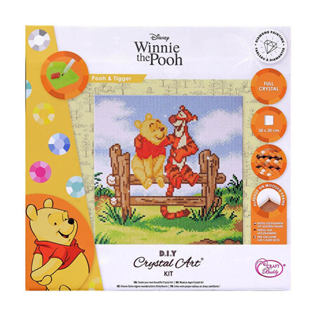 Winnie The Pooh - Craft Buddy Crystal Art - Framed