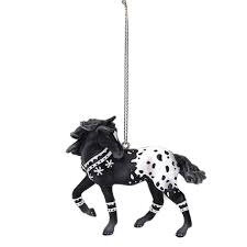 Winter Beauty painted pony hanging decoration