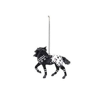 Winter Beauty painted pony hanging decoration