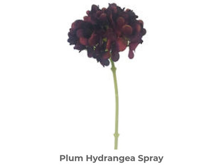 Winter Hydrangea Spray 48cm Plum