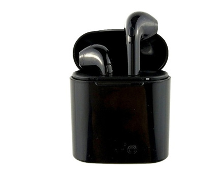 Wireless Bluetooth Earphones - Black in Black Case