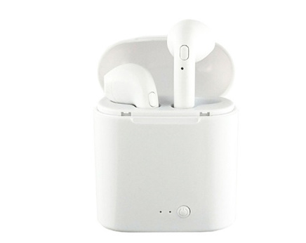Wireless Bluetooth Earphones - White in White Case