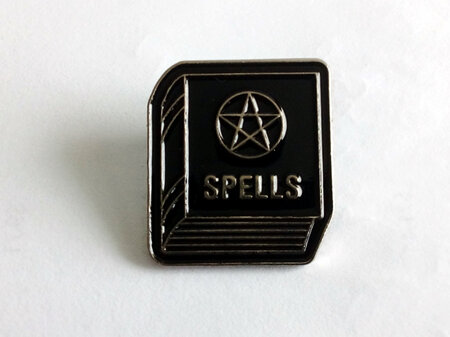 Witches Spell Book Enamel Pin
