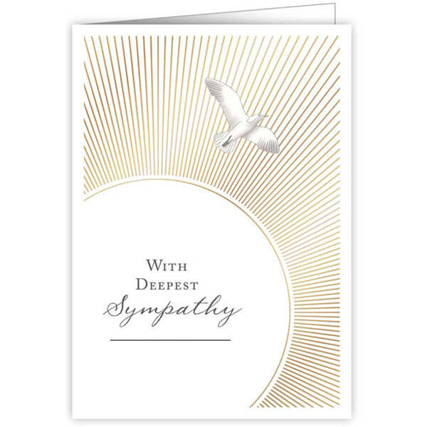 With Deepest Sympathy Seagull Flying Card by Quire Publishing