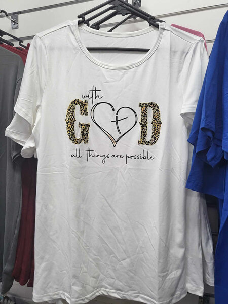 With God all things are possible white adults top