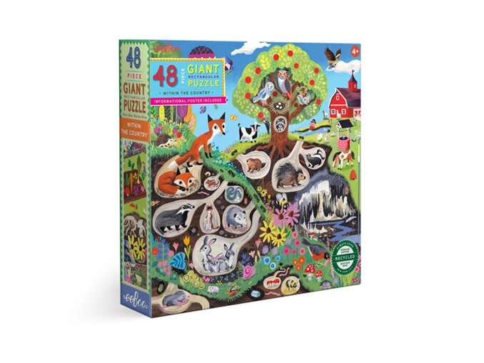 Within the Country 48 Piece Giant Puzzle  eeboo animals
