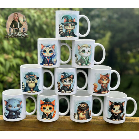 Wizard Kitty Mug Designs