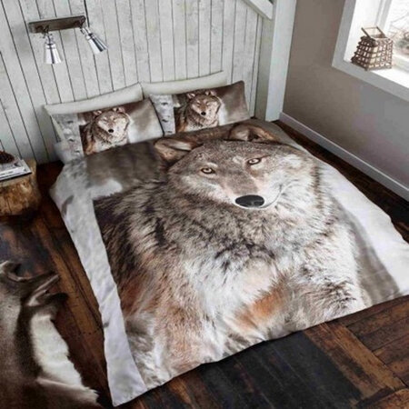 Wolf Reversible Duvet Cover Set