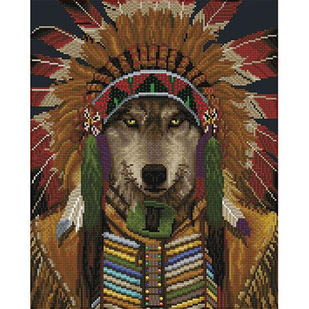Wolf Spirit Chief - Diamond Dotz - Intermediate