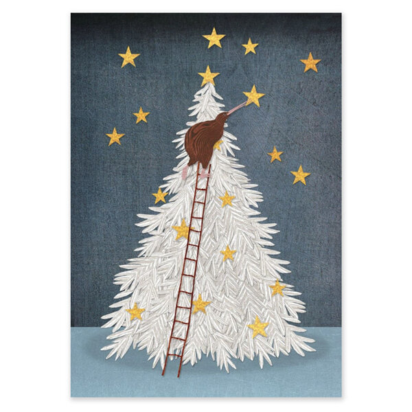 Wolfkamp & Stone Christmas Tree Stars Christmas Card