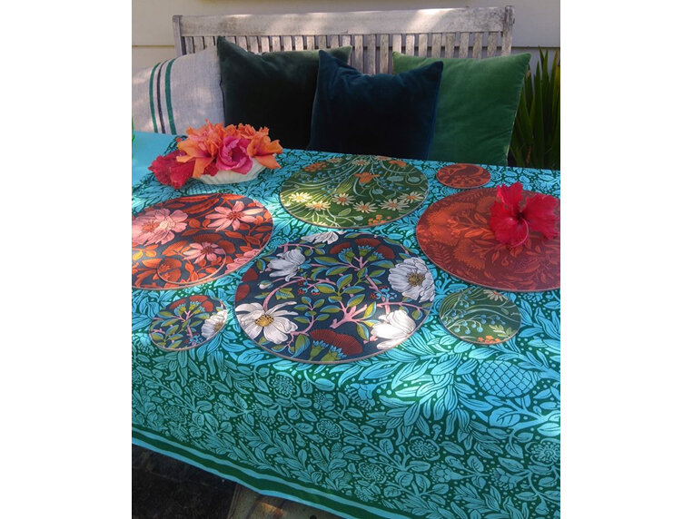 Wolfkamp & Stone Cotton Tablecloth - Kauri & Rohutu 1.5m x 2.3m