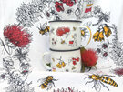 Wolfkamp & Stone NZ Bee Keepers Bee Friendly Flora Tea Towel