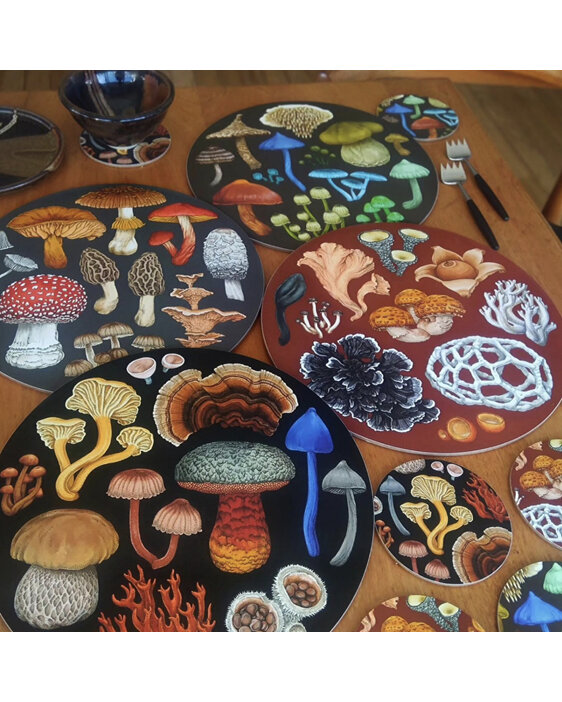 Wolfkamp & Stone NZ Fungi Placemat Entoloma