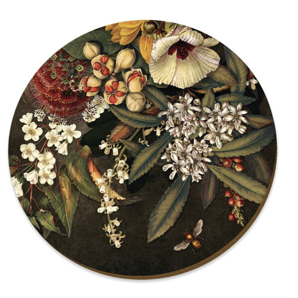 Wolfkamp & Stone Old Master Kohekohe Pods & Flowers Placemat