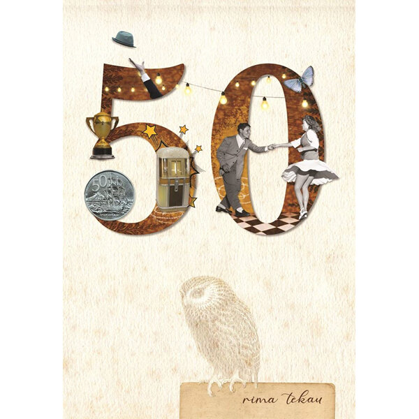Wolfkamp & Stone Rima Tekau 50th Birthday Card