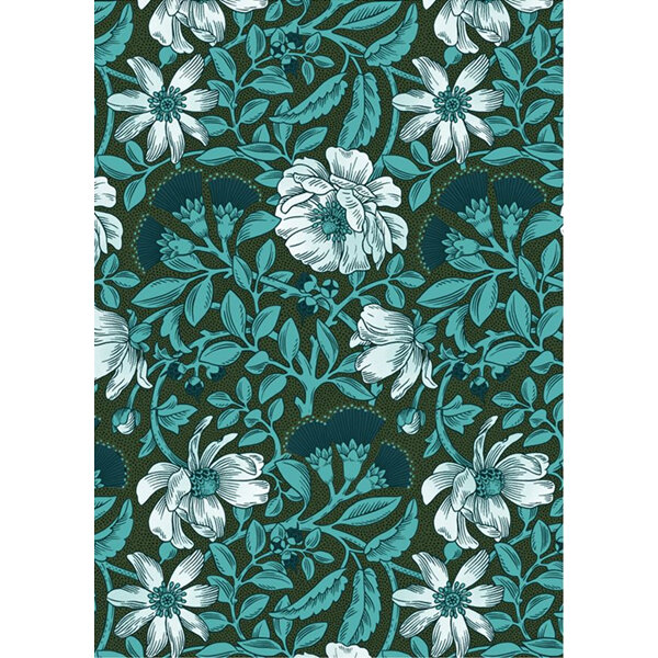 Wolfkamp & Stone Tea Towel - Rata Trail Turquoise Climbing Rata