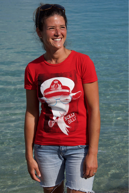 Women's Scilly Billy Tee - Red