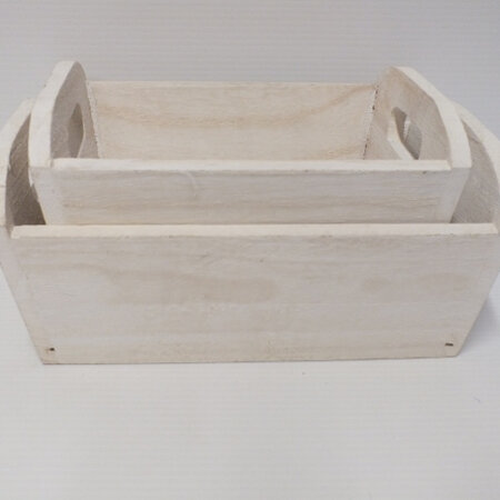 Wooden crate two sizes C8277