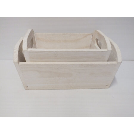 Wooden crate two sizes C8277