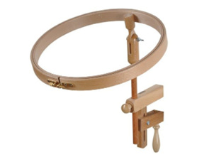 Wooden Embroidery Hoop with Table Clamp
