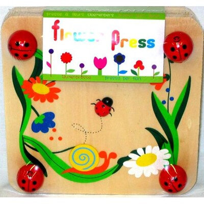 Wooden flower press board