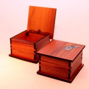 Wooden Hinged Box