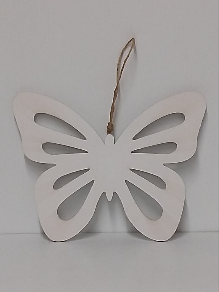#wooden#butterfly#cutout#white#hanger#paint