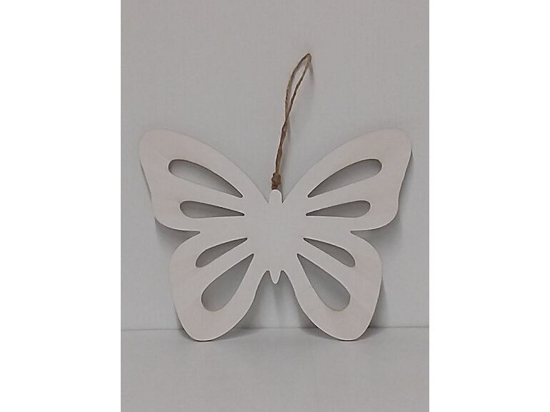 #wooden#butterfly#cutout#white#hanger#paint