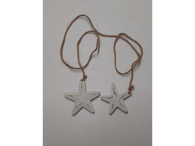 #wooden#hanger#paint#starfish#twine