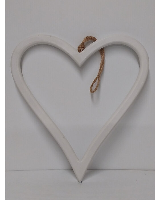 #wooden#heart#cutout#white#hanger#paint