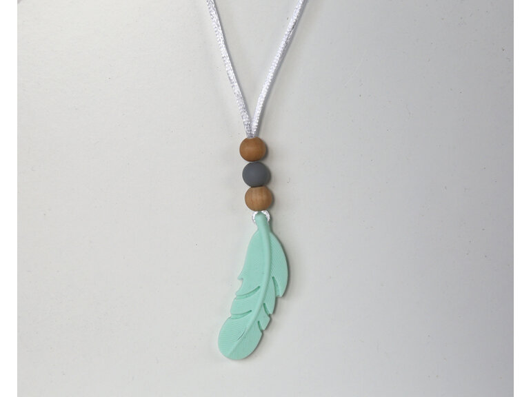 Wooden/silicone necklace designed & handmade  in Auckland, NZ