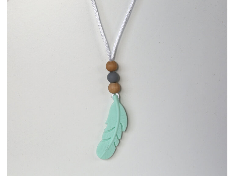 Wooden/silicone necklace designed & handmade  in Auckland, NZ