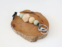 Wooden/silicone teething keyring designed & handmade  in Auckland, NZ