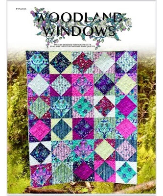 Woodland Windows Quilt from Natural Born Quilter