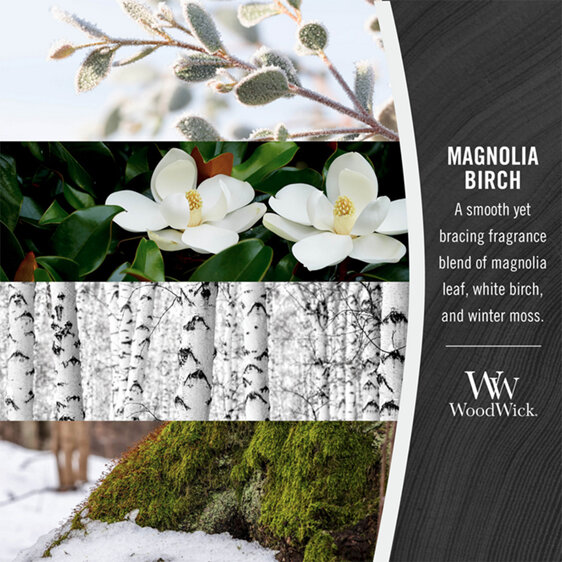 Woodwick Magnolia Birch Candle 275g