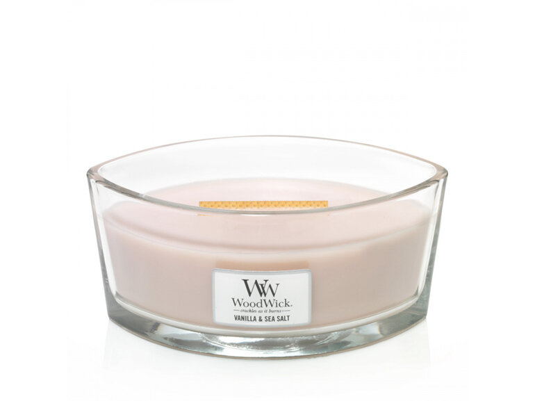 Woodwick Vanilla & Sea Salt Ellipse Candle splosh exotic