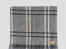 Wool Throw - Grey Window Check
