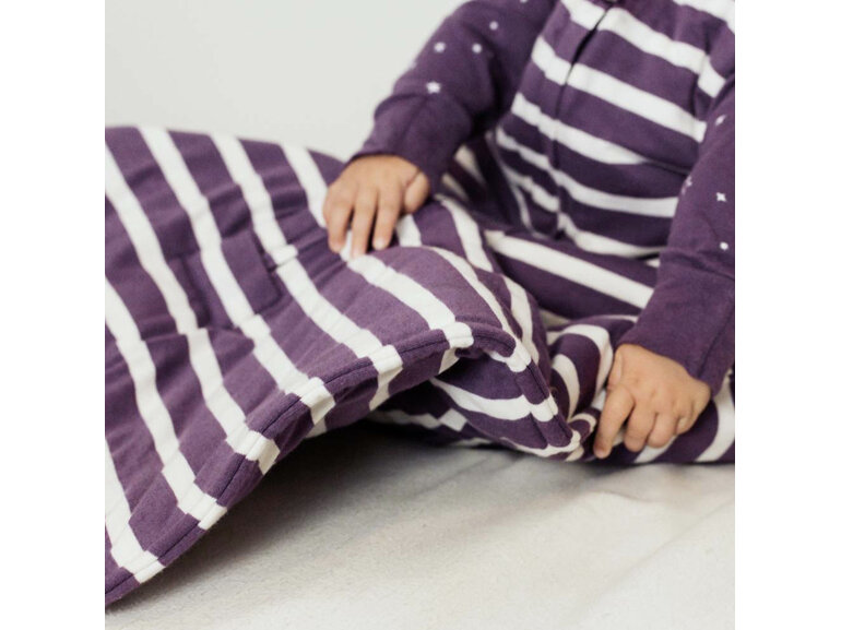 Woolbabe Duvet Front Zip Sleeping Bag 3-24 Months - Twilight Stripe