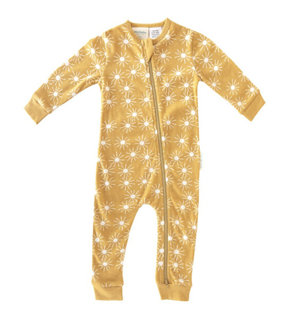 Woolbabe Pyjama Suit Golden Sunshine 4 Years