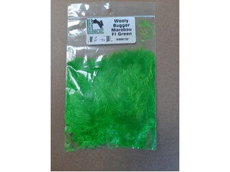 Woolly Bugger Marabou - Fl Green